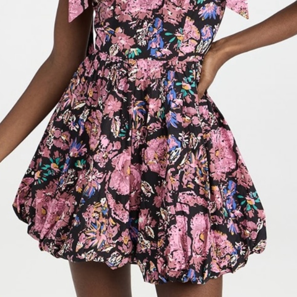 Cleobella dress purple floral tie straps (small) - Picture 2 of 3